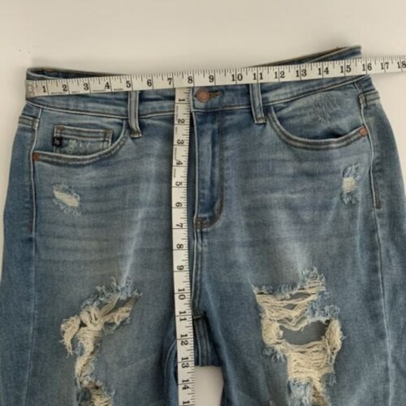 Judy Blue Boyfriend Fit Jeans Destroyed Leg 29 - Picture 5 of 11
